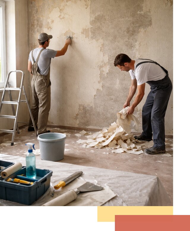 Снятие старых обоев в Норильске быстро и качественно