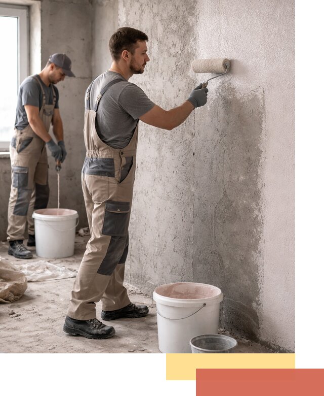 Нанесение бетоноконтакта на стены в Норильске для последующей отделки