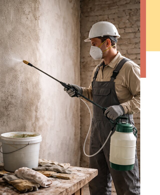 Антисептическая обработка стен в Норильске от 1246 руб. — быстро и недорого | ОТДЕЛОЧНИК-Нрл