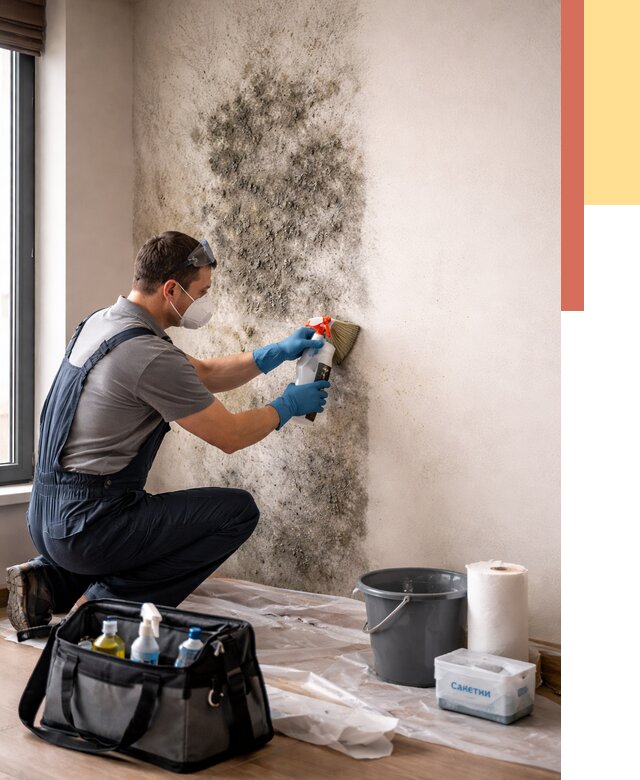 Удаление плесени со стен в Норильске от 2233 руб. — быстро и недорого | ОТДЕЛОЧНИК-Нрл