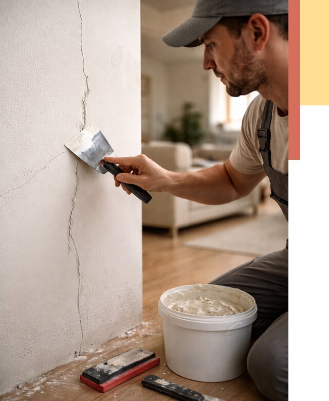 Заделка трещин и сколов в Норильске от 2544 руб. — быстро и недорого | ОТДЕЛОЧНИК-Нрл