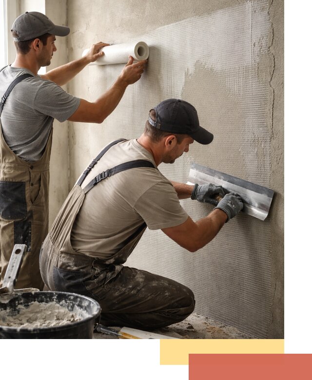 Армирование стен стеклосеткой в Норильске для прочной отделки