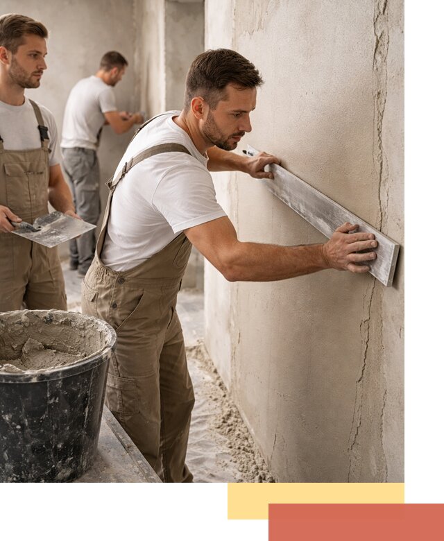 Штукатурка стен без маяков в Норильске быстро и качественно