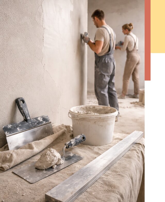 Штукатурка стен гипсовая в Норильске от 4673 руб/м2 — быстро и недорого | ОТДЕЛОЧНИК-Нрл