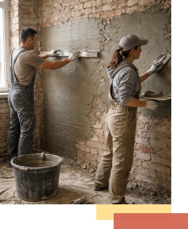 Штукатурка кирпичных стен в Норильске — качественно и надежно