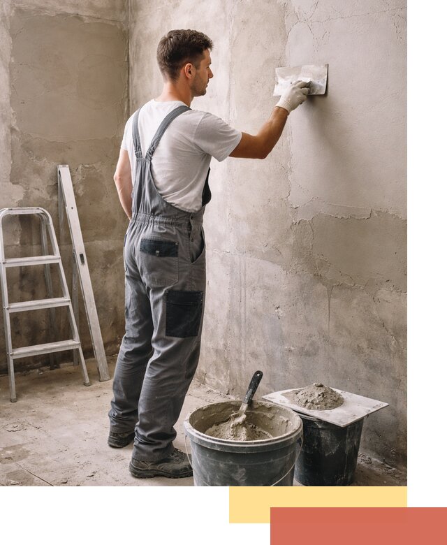 Штукатурка стен в ванной под ключ в Норильске