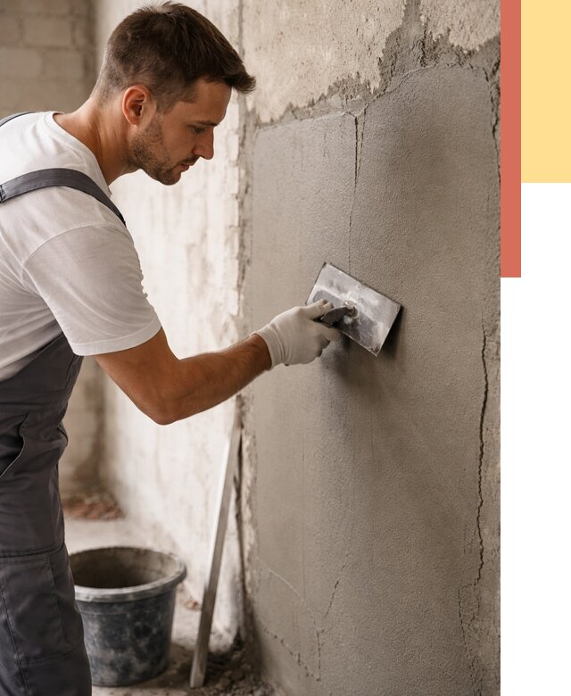 Штукатурка стен под плитку в Норильске от 4362 руб./м2 — выравнивание под плитку | ОТДЕЛОЧНИК-Нрл