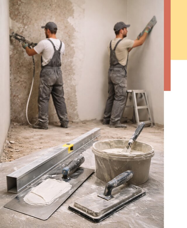 Штукатурка стен под обои в Норильске от 4673 руб./м2 — выравнивание под обои | ОТДЕЛОЧНИК-Нрл