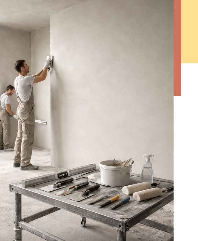 Штукатурка стен под покраску в Норильске от 4673 руб./м² — качественно и недорого | ОТДЕЛОЧНИК-Нрл