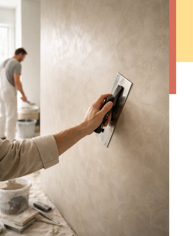 Венецианская штукатурка в Норильске от 3635 руб/м² — нанесение стен под ключ | ОТДЕЛОЧНИК-Нрл