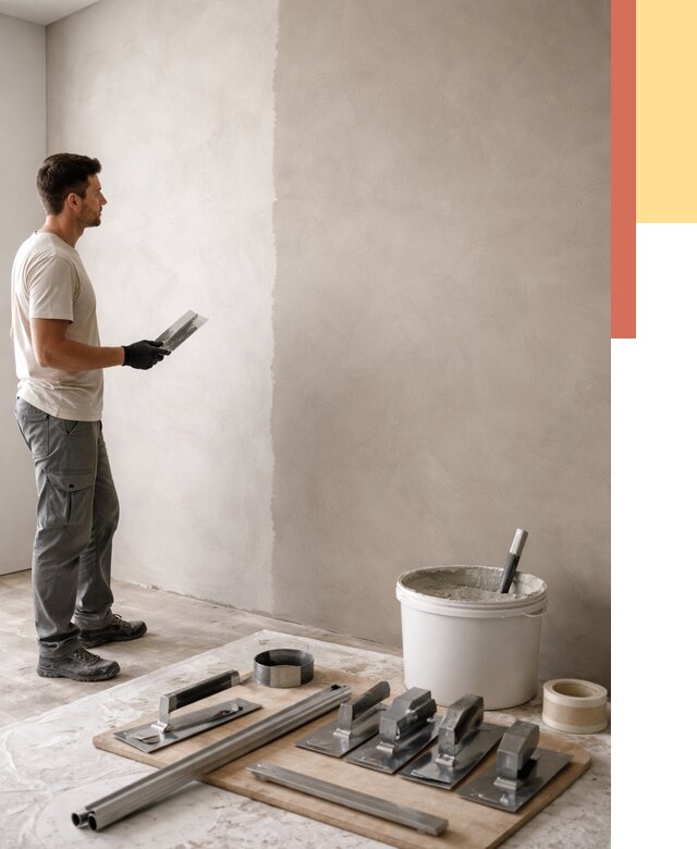 Нанесение микроцемента на стены в Норильске от 3323 руб./м2 под ключ | ОТДЕЛОЧНИК-Нрл