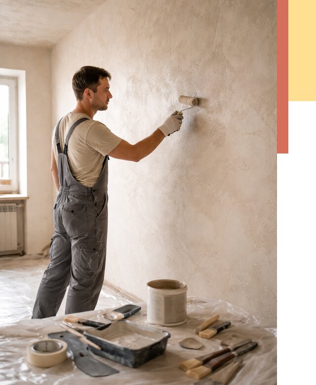 Нанесение лессирующей краски по декоративке в Норильске от 1817 руб. | ОТДЕЛОЧНИК-Нрл