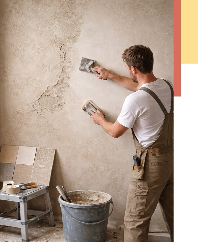 Ремонт декоративной штукатурки в Норильске от 4673 руб. под ключ | ОТДЕЛОЧНИК-Нрл