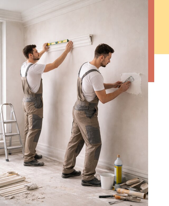 Монтаж лепнины на стены в Норильске от 4673 руб. — недорого, быстро | ОТДЕЛОЧНИК-Нрл