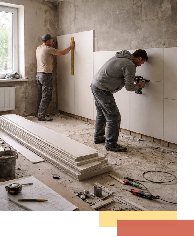 Монтаж ПВХ панелей на стены в Норильске качественно и быстро