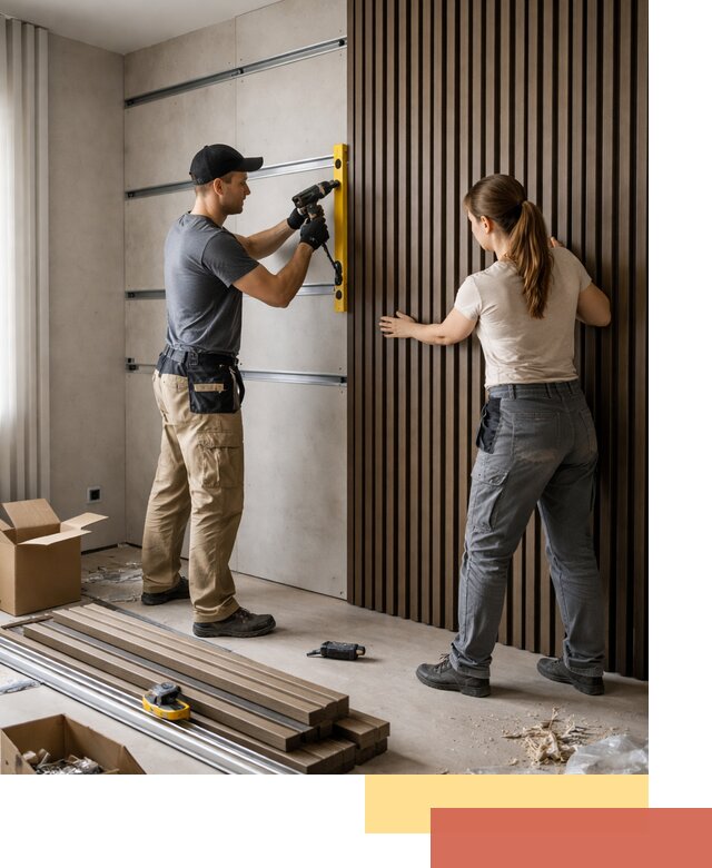 Монтаж реечных панелей на стены в Норильске