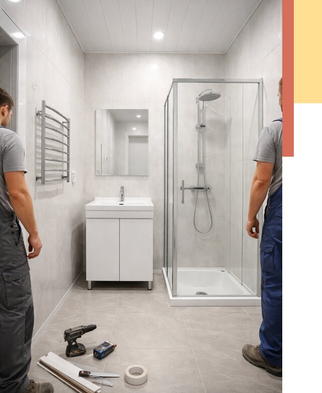 Отделка ванной комнаты панелями ПВХ в Норильске от 4673 руб. за м2 | ОТДЕЛОЧНИК-Нрл