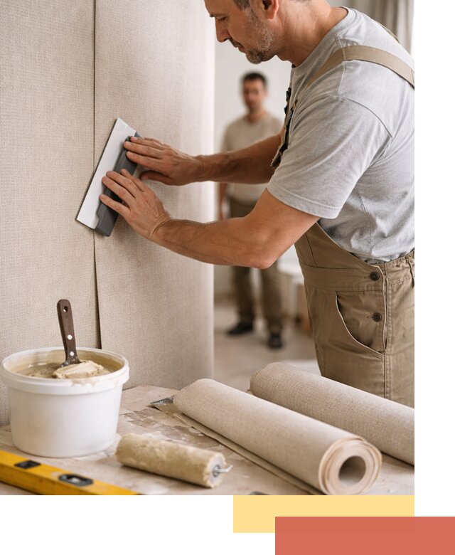 Поклейка текстильных обоев в Норильске профессионально и аккуратно