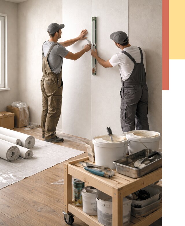 Поклейка стеклообоев в Норильске от 6750 руб. за м2 — быстро и недорого | ОТДЕЛОЧНИК-Нрл