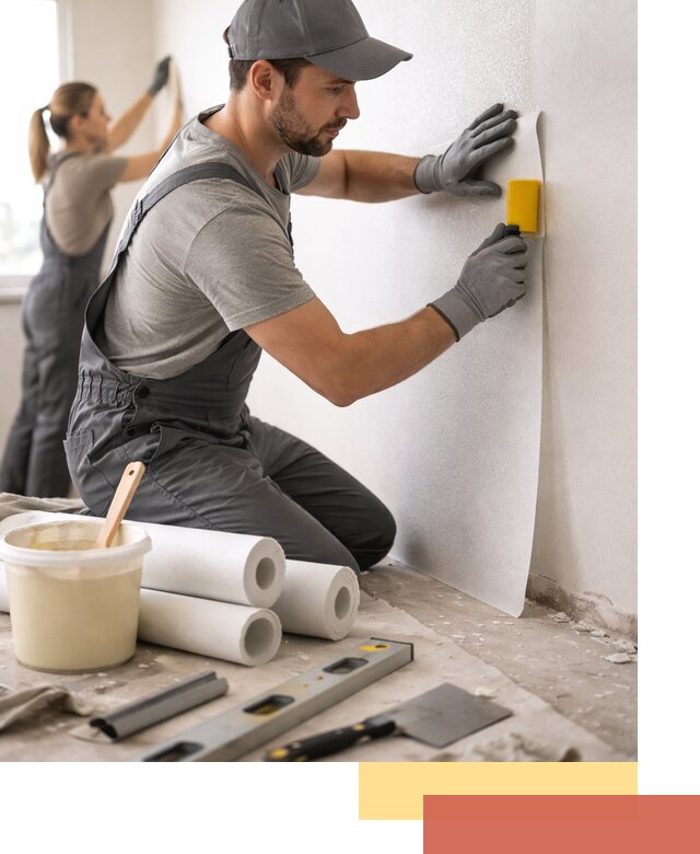 Поклейка стеклообоев профессионально в Норильске