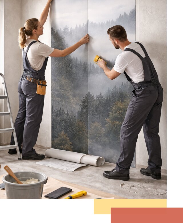 Поклейка фотообоев профессионально в Норильске под ключ