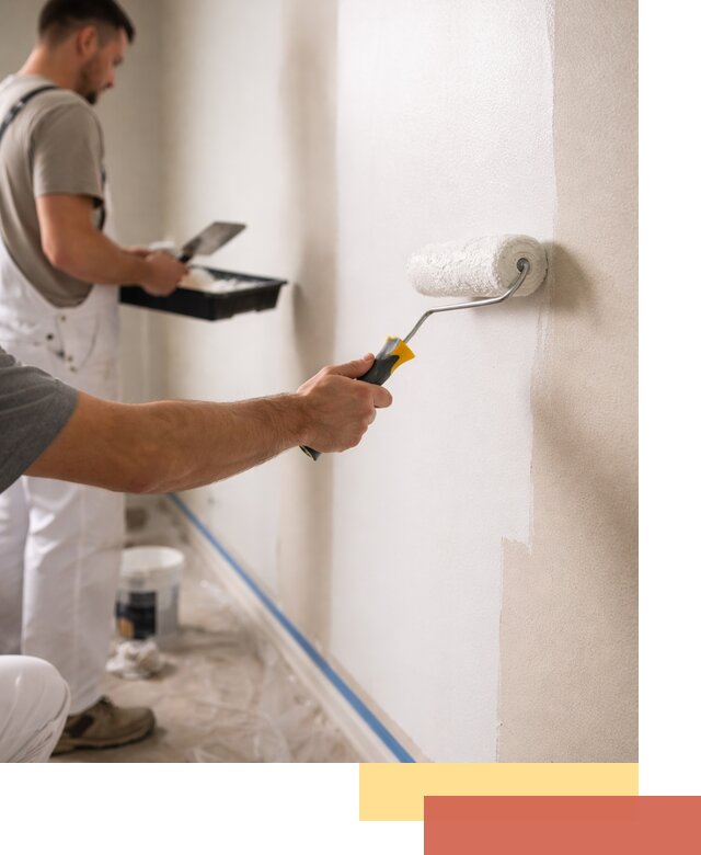 Покраска стен акриловой краской профессионально в Норильске