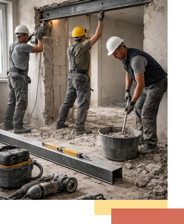 Создание проемов в стенах и несущих конструкциях в Норильске