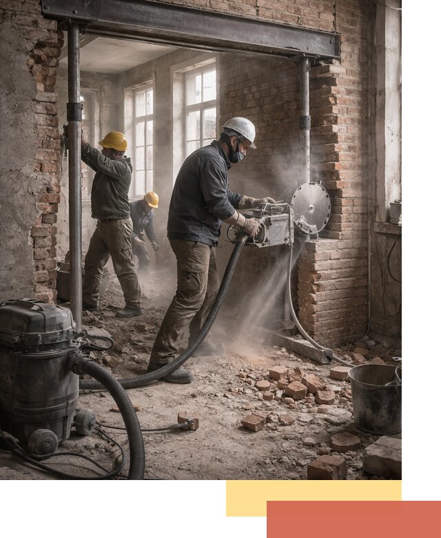 Прорезка проема в стене под дверной или оконный проем в Норильске