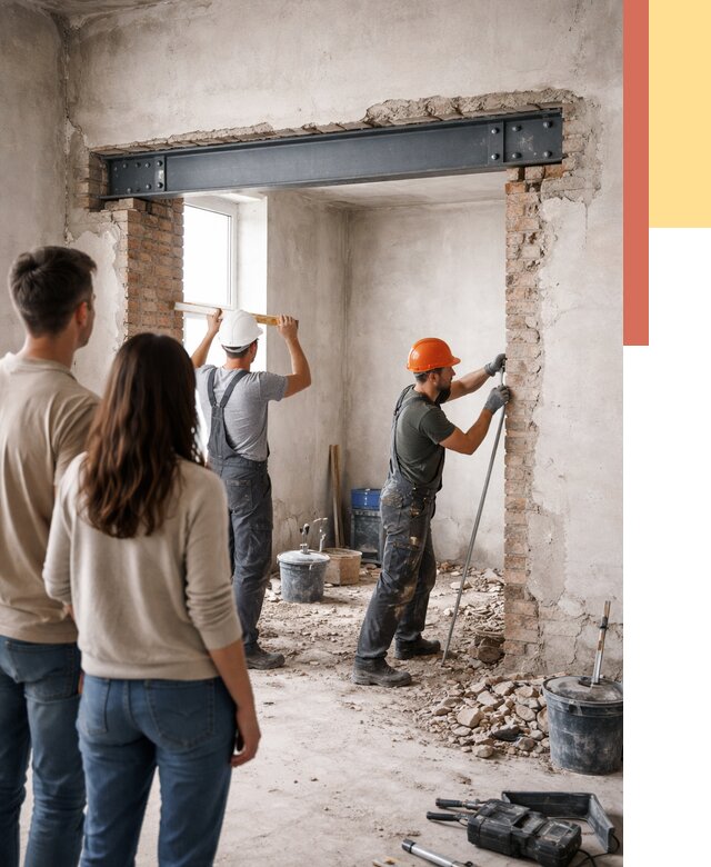 Усиление проема в стене в Норильске от 9866 руб. — усиление дверного проема металлоконструкцией | ОТДЕЛОЧНИК-Нрл