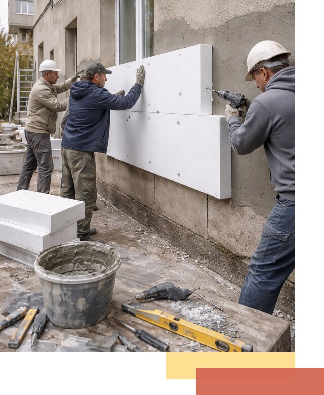 Утепление наружных стен пенопластом в Норильске