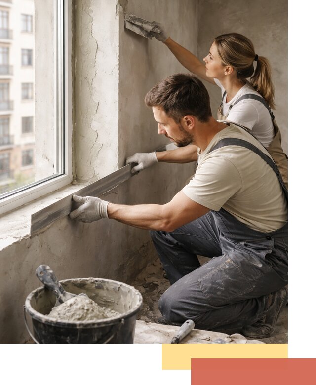 Штукатурка откосов дверей и окон профессионально в Норильске