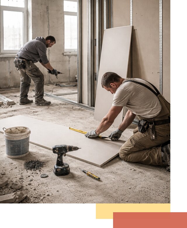 Кладка перегородок из ПГП под ключ в Норильске