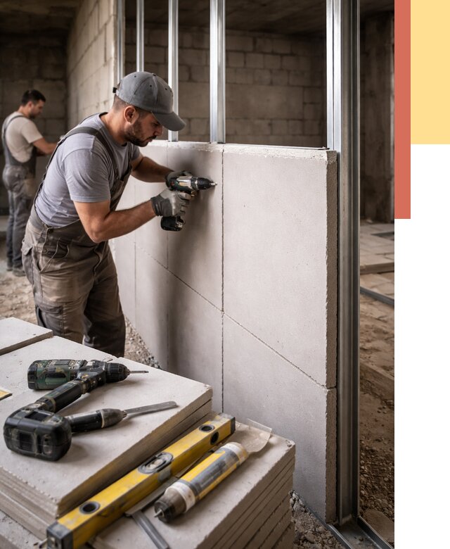 Кладка влагостойких перегородок ПГП в Норильске от 1246 руб. под ключ | ОТДЕЛОЧНИК-Нрл