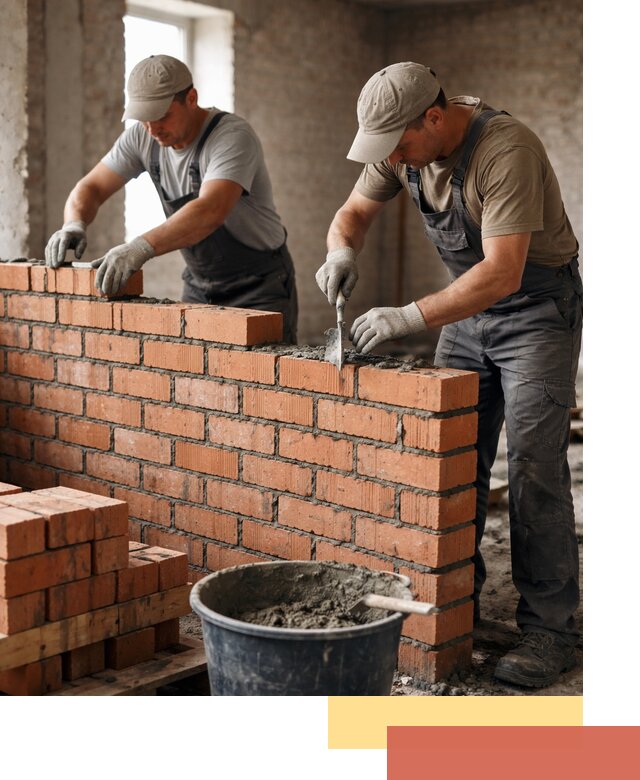 Кладка кирпичных перегородок под ключ в Норильске