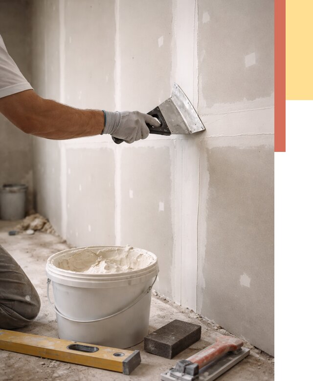 Шпаклевка перегородок из гипсокартона в Норильске от 2596 руб. — услуги ОТДЕЛОЧНИК-Нрл