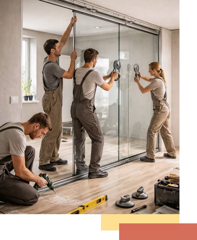 Изготовление стеклянных перегородок на заказ в Норильске