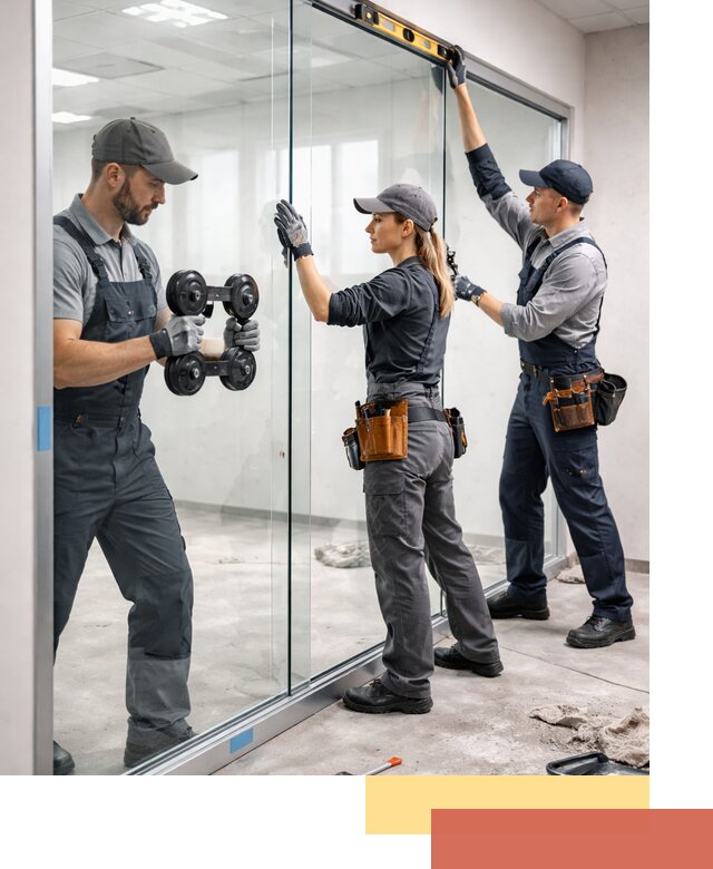 Профессиональный монтаж стеклянных перегородок в Норильске