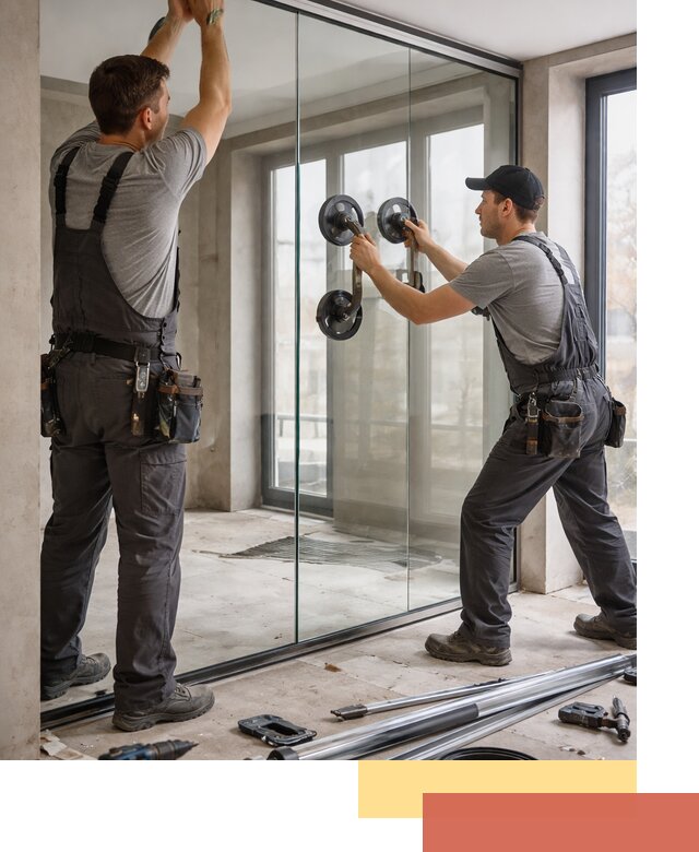 Цельностеклянные перегородки под ключ в Норильске