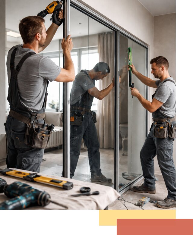 Каркасные стеклянные перегородки под ключ в Норильске