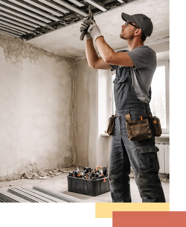 Демонтаж реечного потолка в Норильске быстро и аккуратно