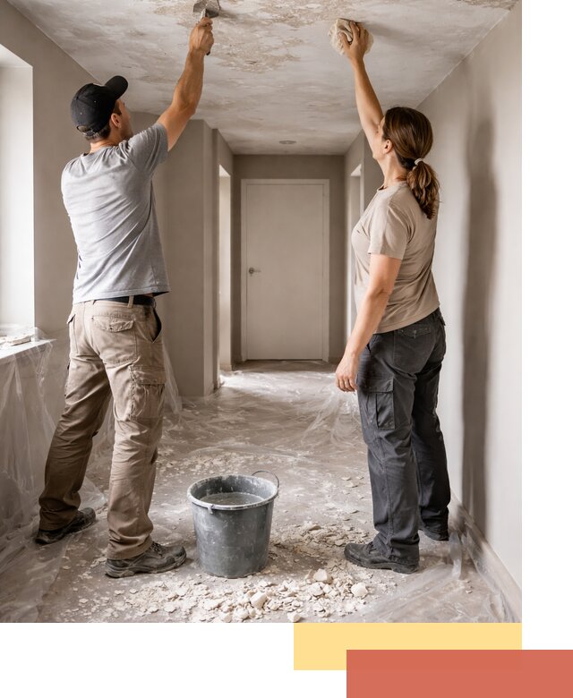 Удаление побелки с потолка в Норильске — быстро и аккуратно