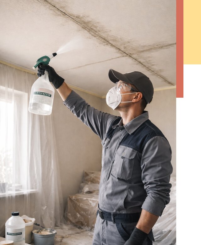 Антисептическая обработка потолка в Норильске от 2596 руб. | ОТДЕЛОЧНИК-Нрл