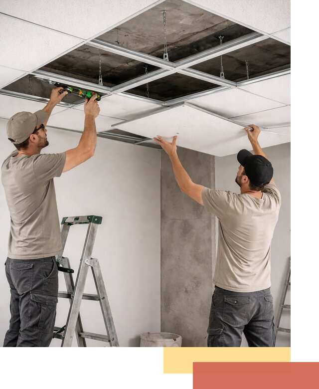 Монтаж потолка Армстронг под ключ в Норильске