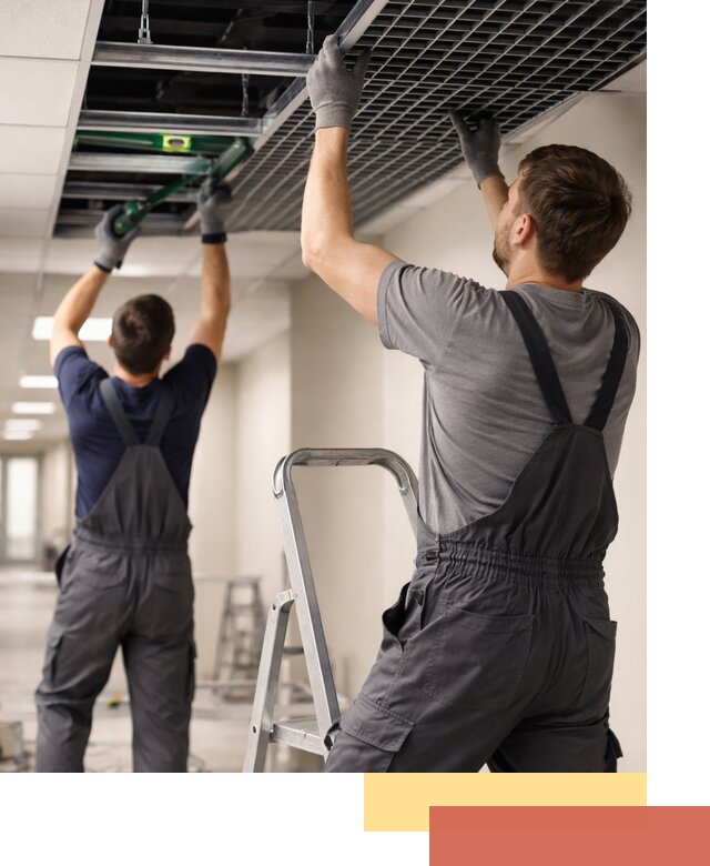 Монтаж потолка Грильято в Норильске: установка под ключ качественно