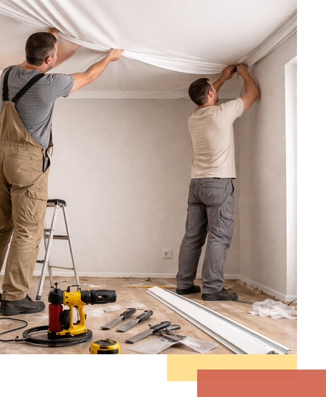 Монтаж ПВХ натяжного потолка в Норильске качественно и быстро