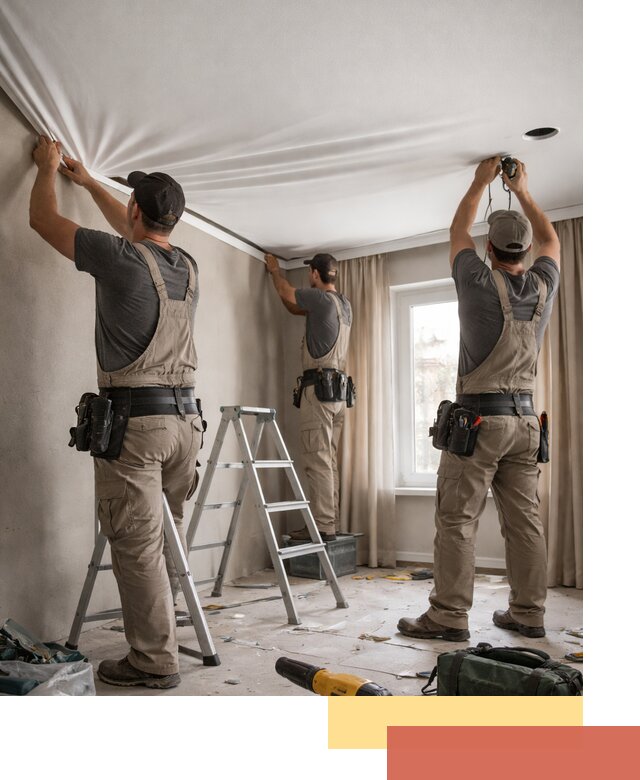 Монтаж матового натяжного потолка в Норильске качественно и быстро