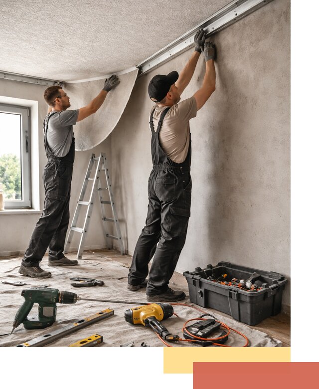 Монтаж фактурного натяжного потолка в Норильске качественно и быстро