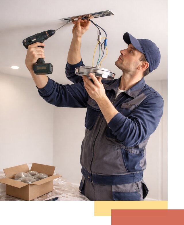 Установка люстры в натяжной потолок в Норильске