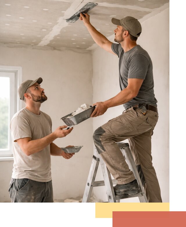 Шпаклевка потолка из гипсокартона в Норильске качественно и быстро