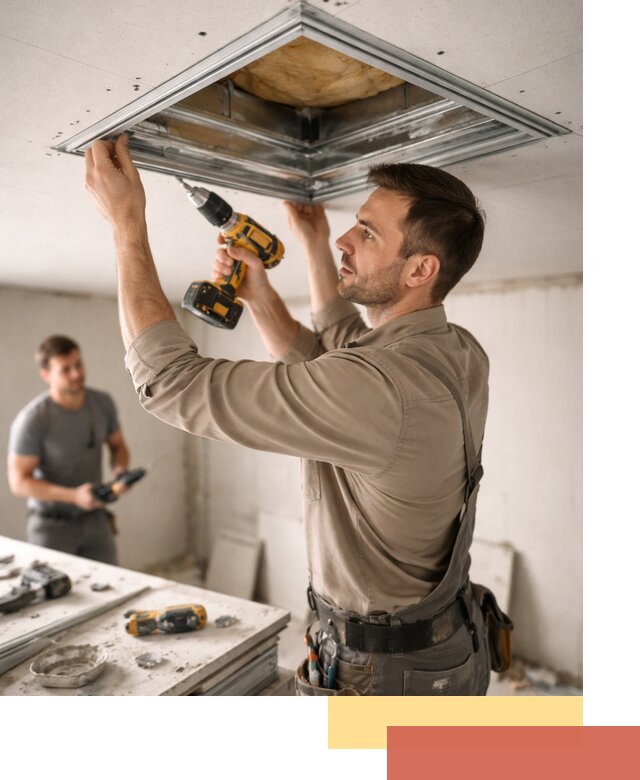 Монтаж люка в потолок из ГКЛ в Норильске